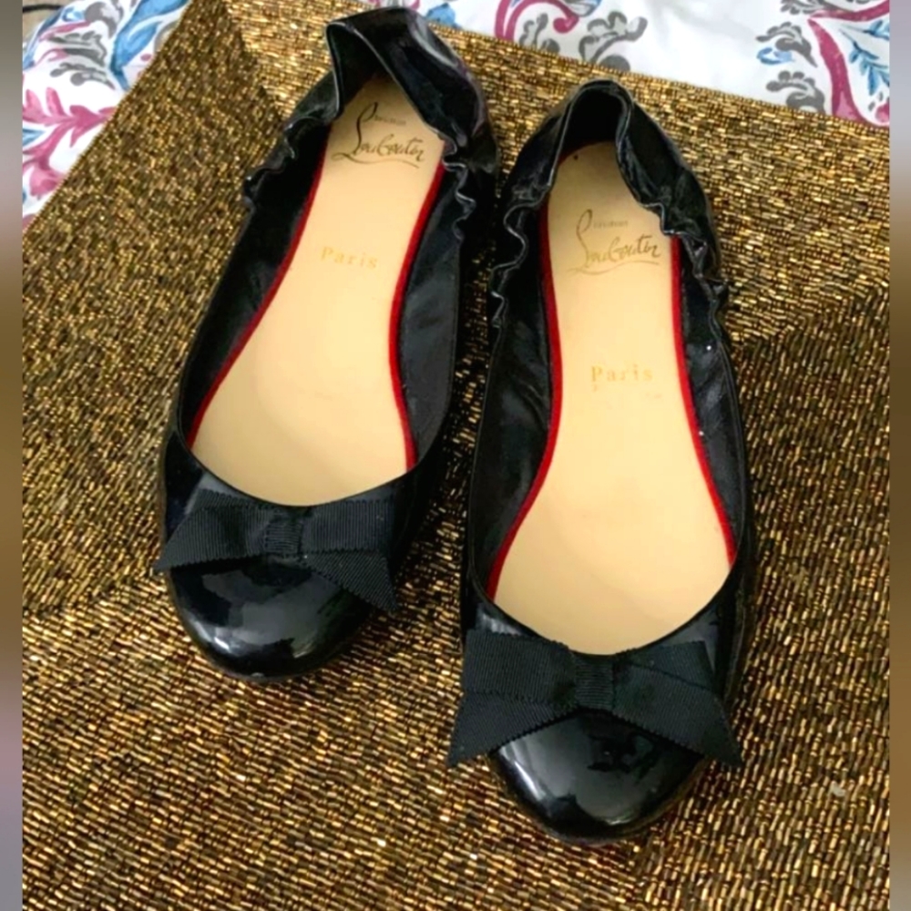 Christian Louboutin women shoes red bottom ballerina flats